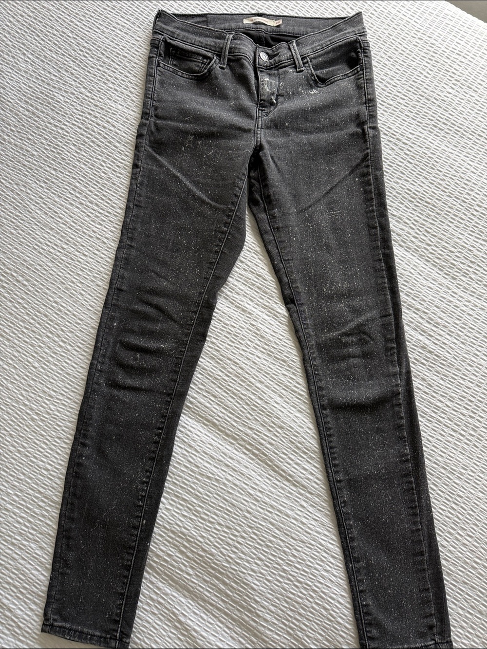 Levi's: 710 Super Skinny Black Distressed Night Sky Women’s Jeans